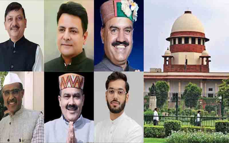 देश की सर्वोच्च अदालत ने प्रदेश के बागी विधायकों को नहीं दी राहत