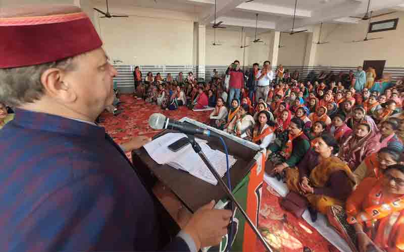 प्रदेश के 68 विधानसभा क्षेत्र में आयोजित हुआ नारी शक्ति वंदन कार्यक्रम- बिंदल