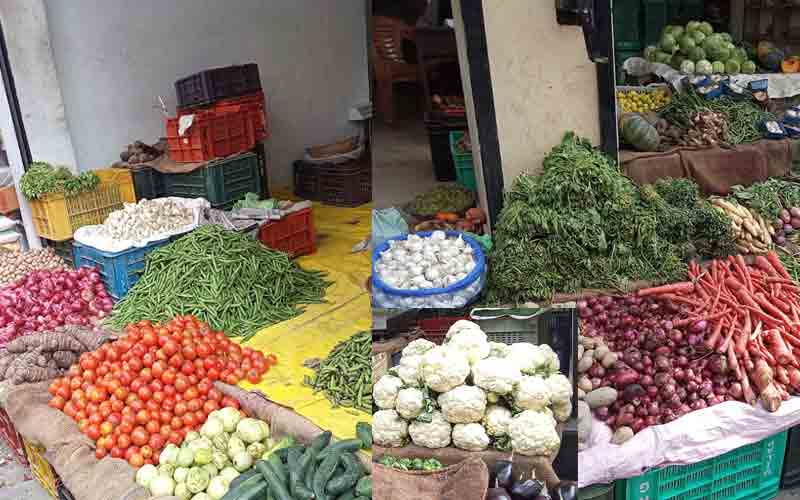 नाहन शहर में सब्जियों के दाम आसमान पर