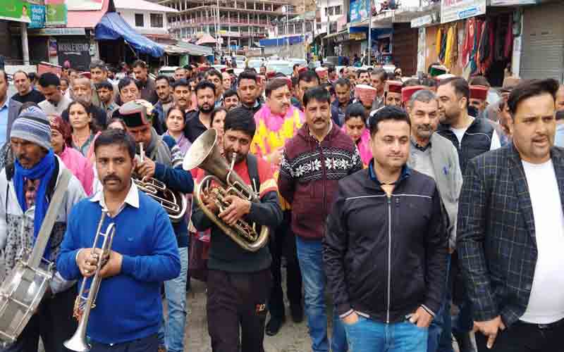 राजगढ़ पहुंचे सांसद एवं भाजपा उम्मीदवार सुरेश कश्यप