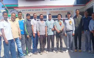 Badminton competition organized under voter awareness campaign in Padhar School