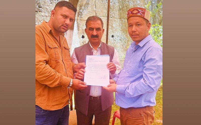 लाहौल स्पीति से कांग्रेस टिकट के लिए सचिन मिरूपा ने पेश की दावेदारी