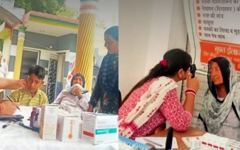 नौरंगाबाद में जांचा 105 मरीजों का स्वास्थ्य, साईं अस्पताल ने लगाया निशुल्क कैंप