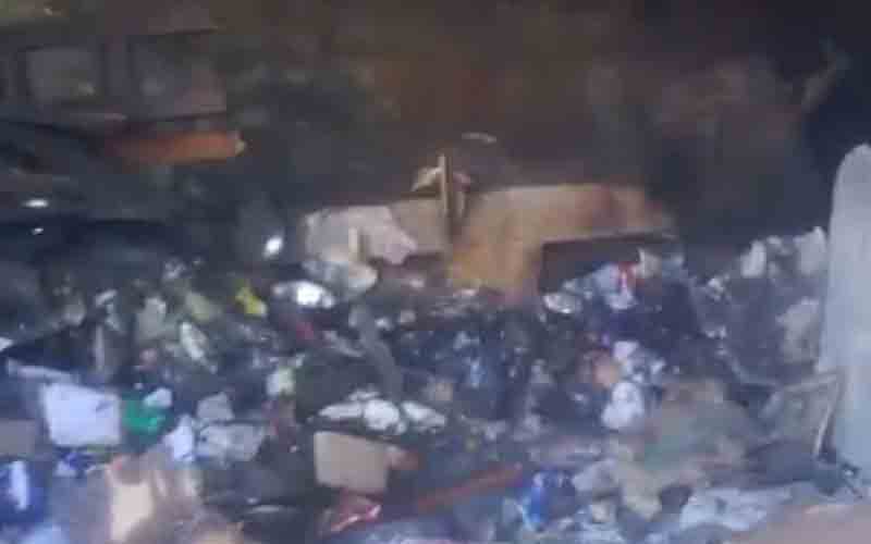 आग की भेंट चढ़ी बर्तन की दुकान और टी स्टाल, लाखों का नुकसान