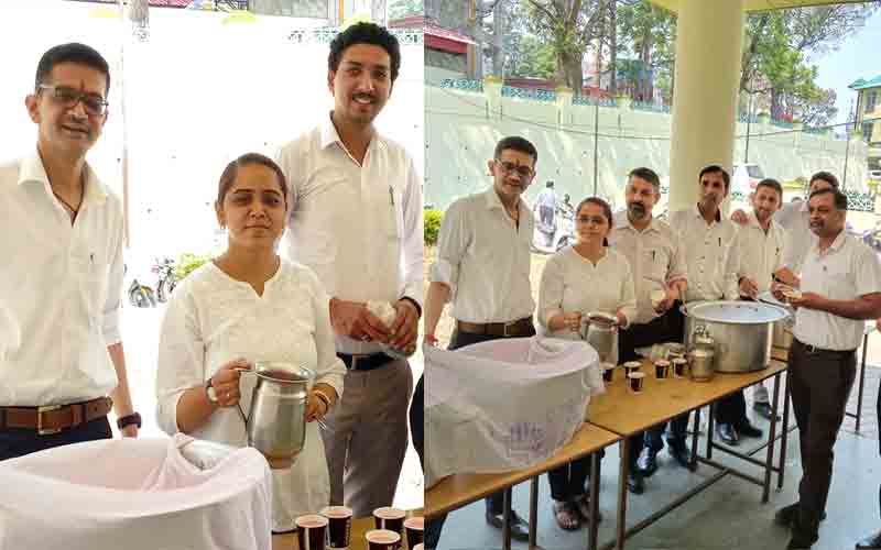 मोहिनी एकादशी को लेकर नाहन में अधिवक्ताओं ने लगाई छबील 