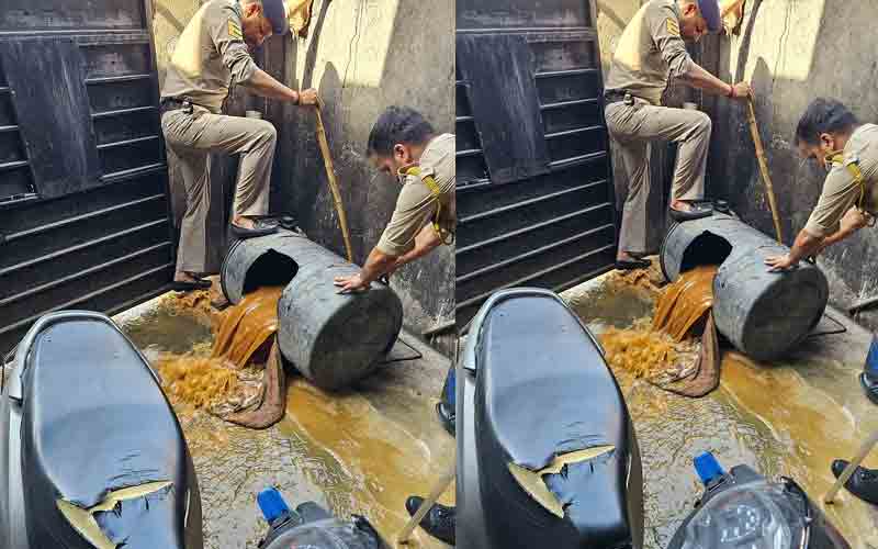 डमटाल पुलिस ने बरामद की 10 हजार लीटर कच्ची लाहन