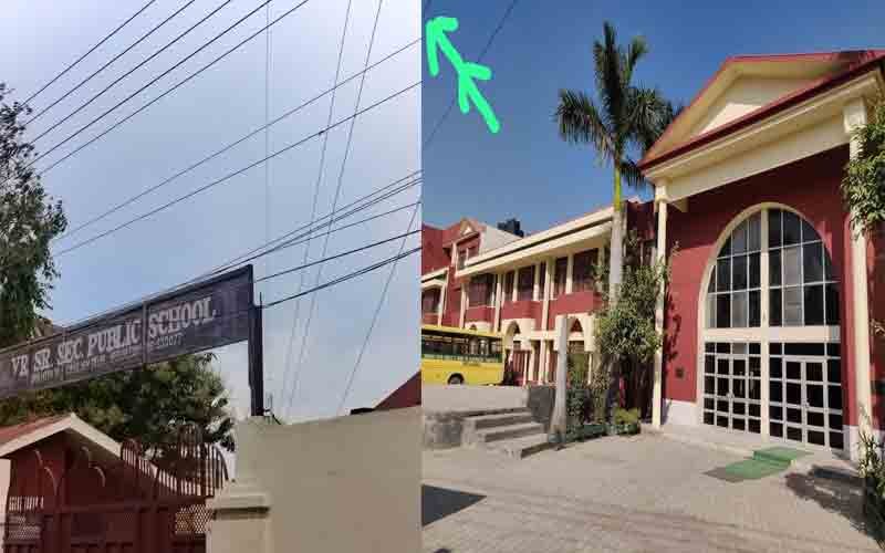 वी आर स्कूल के तीन हजार बच्चों की जिंदगी पर हाई टेंशन वायर का खतरा