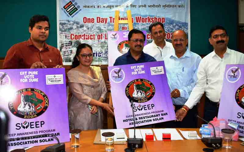 सोलन में मतदान के लिए प्रेरित करेगा ‘ईट प्योर वोट फॉर श्योर’ अभियान