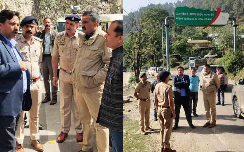 जिला निर्वाचन अधिकारी व एसपी ने जिला की सीमाओं का किया निरीक्षण