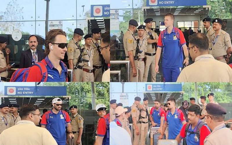 आईपीएल मैच के लिए कप्तान के बिना धर्मशाला पहुंची आरसीबी की टीम