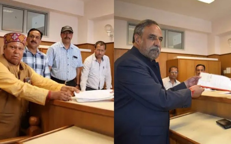 कांगड़ा-चंबा संसदीय क्षेत्र से दो नामांकन दाखिल