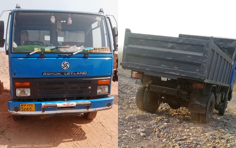 वन विभाग ने अवैध माइनिंग पर वसूला 7,500 रुपए जुर्माना