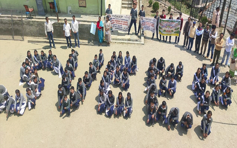 राजकीय वरिष्ठ माध्यमिक पाठशाला रोहांडा पहुंची स्वीप टीम