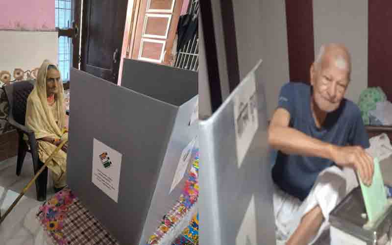 जिला में दो दिन में साढ़े 1400 से अधिक वोटरों ने किया घर से मतदान