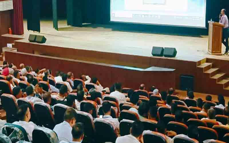 मतगणना कर्मियों के पूर्वाभ्यास के लिए लगी कार्यशाला