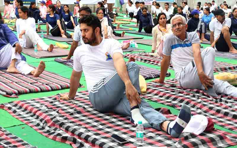 स्वस्थ जीवन शैली के लिए अपनाएं योग- डीसी अपूर्व देवगन