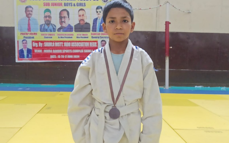 राज्य स्तरीय जूडो प्रतियोगिता में टोकियो स्कूल के सुहेल ने जीता कांस्य पदक 