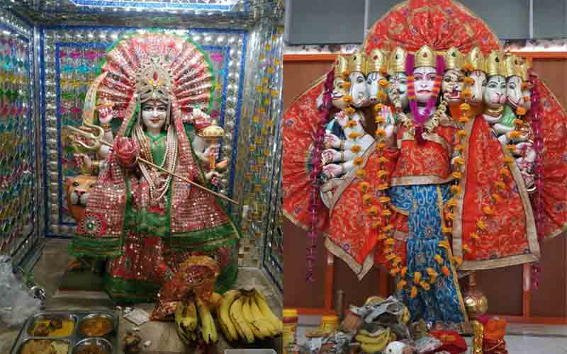 ग्यारहमुखी हनुमान मंदिर खदाल में विराजीं मां बालासुंदरी