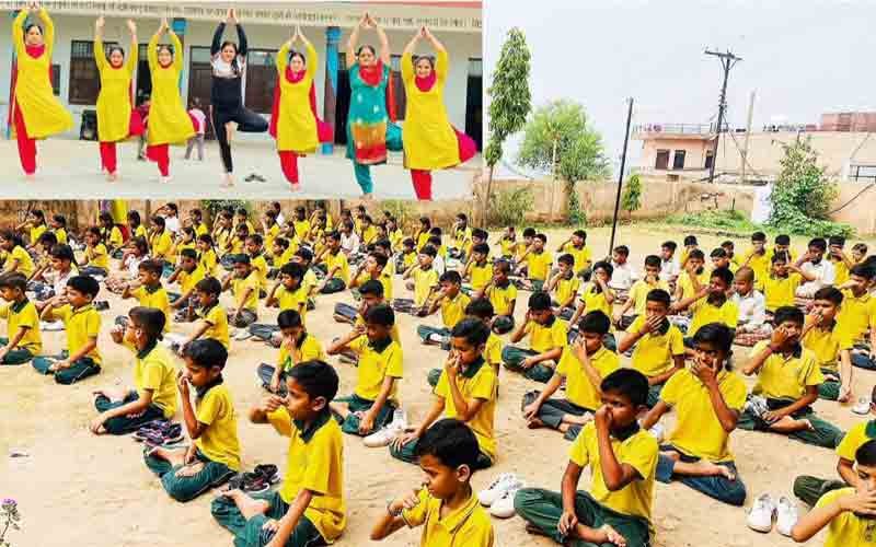 बीबीएन में हर आयु वर्ग ने लोगों किया योगा, त्योहार की तरह मनाया योग दिवस