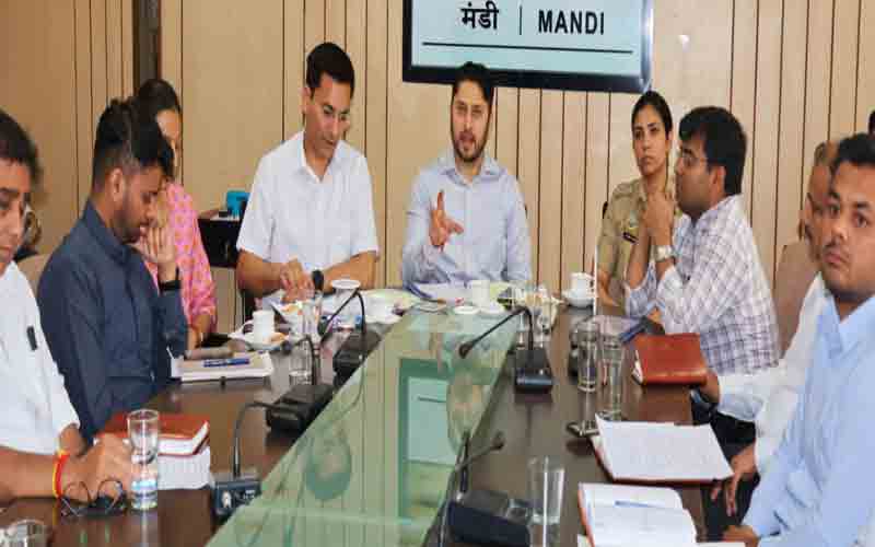 उपायुक्त की अध्यक्षता में आयोजित हुई उच्च स्तरीय बैठक