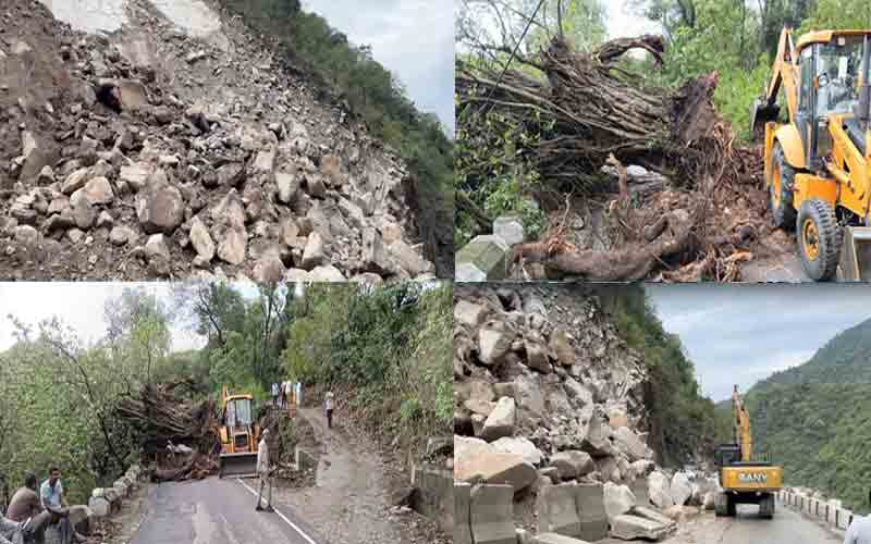 हिमाचल में भारी बारिश से 150 सड़कें और 334 बिजली ट्रांसफार्मर ठप