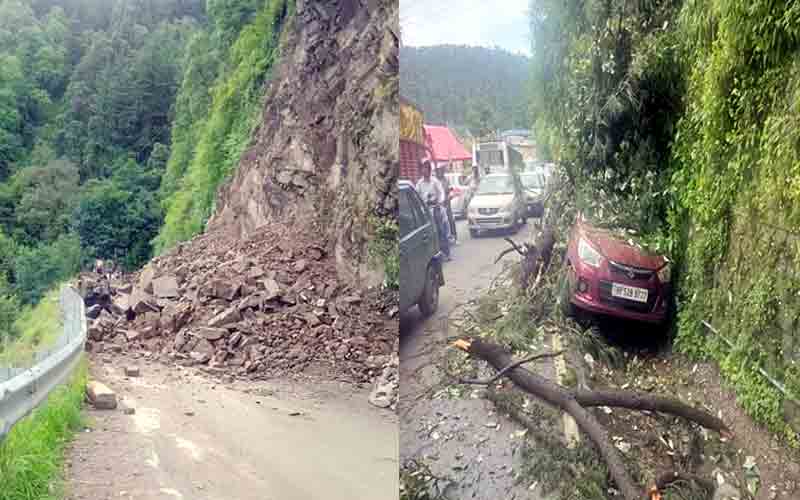 प्रदेश में बारिश और भूस्खलन से 45 सड़कें बंद, 215 बिजली ट्रांसफार्मर ठप
