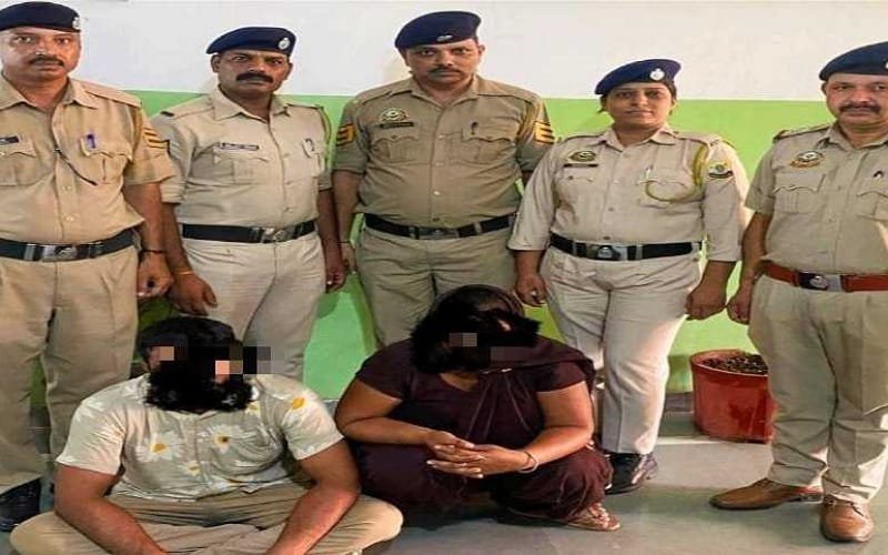 6 ग्राम हेरोइन और 70,210 रुपये नकदी के साथ दंपति गिरफ्तार