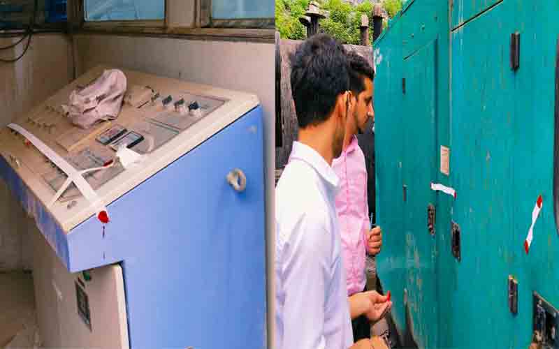 एनएच-707 पर निर्माणाधीन कंपनी का क्रशर व मिक्सचर प्लांट सील