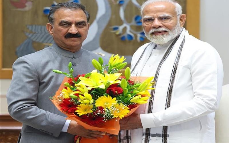 मुख्यमंत्री सुक्खू ने नई दिल्ली में प्रधानमंत्री नरेंद्र मोदी से की भेंट