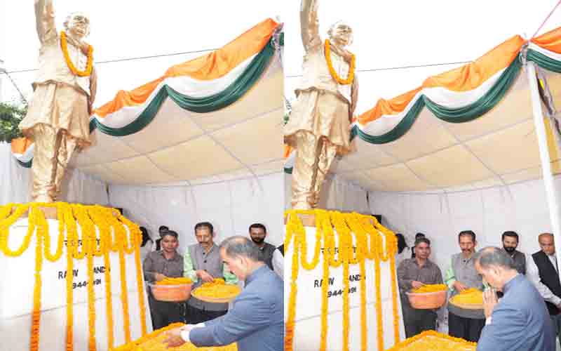 मुख्यमंत्री ने पूर्व प्रधानमंत्री राजीव गांधी को दी भावभीनी श्रद्धांजलि