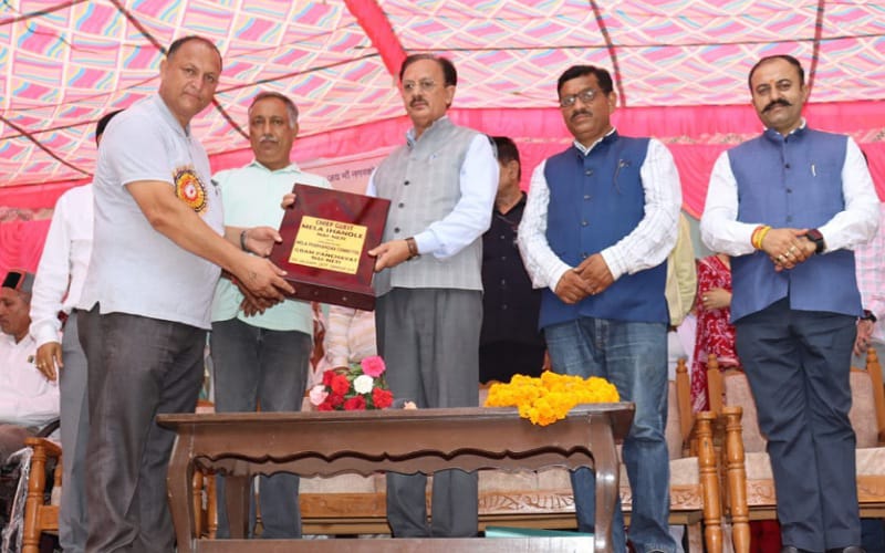 उद्योग मंत्री हर्षवर्धन चौहान ने किया शनोल मेले का समापन