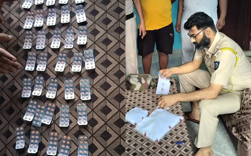पुलिस ने नशीली दवाइयों की खेप सहित धरा हरियाणा का व्यक्ति