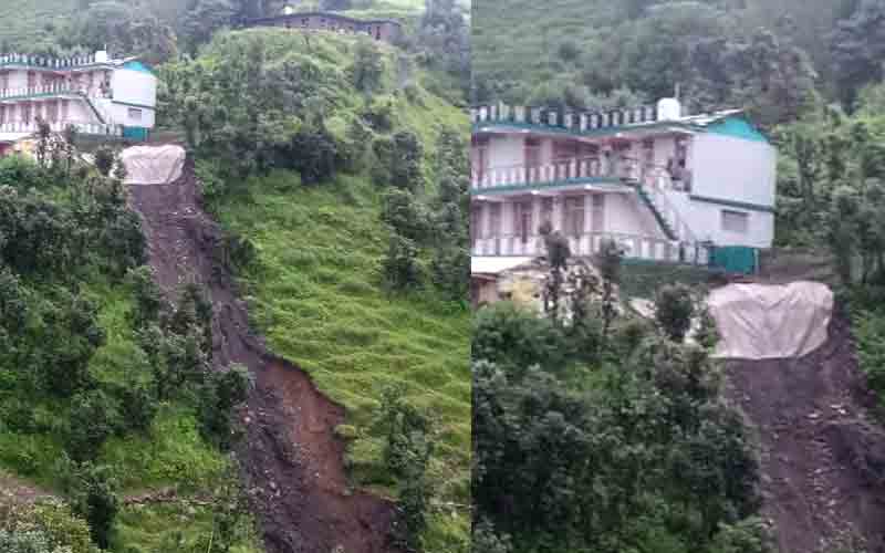 खतरे की जद में आया सूरत सिंह का मकान, प्रशासन से मदद की दरकार