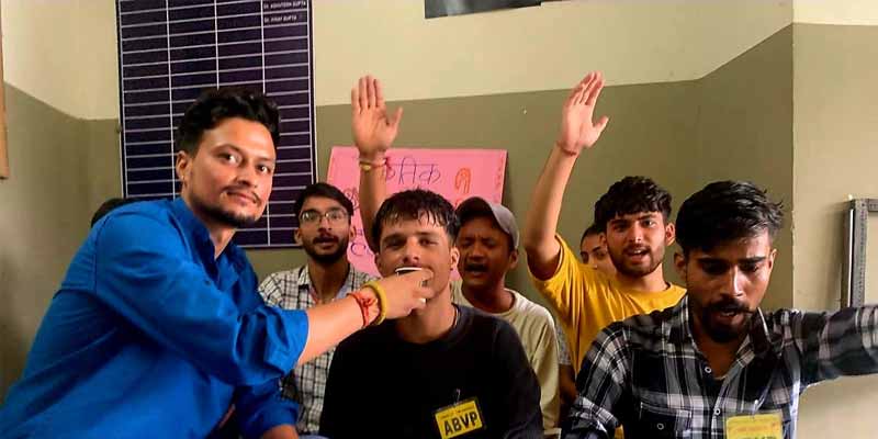 ABVP की 24 घंटे की सांकेतिक भूख हड़ताल खत्म, सरकार से ये रखीं मांगें