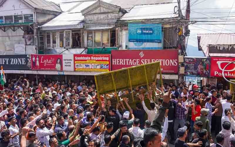 सोलन में प्रदर्शन के दौरान हिंदू समाज के नेताओं पर मामले दर्ज