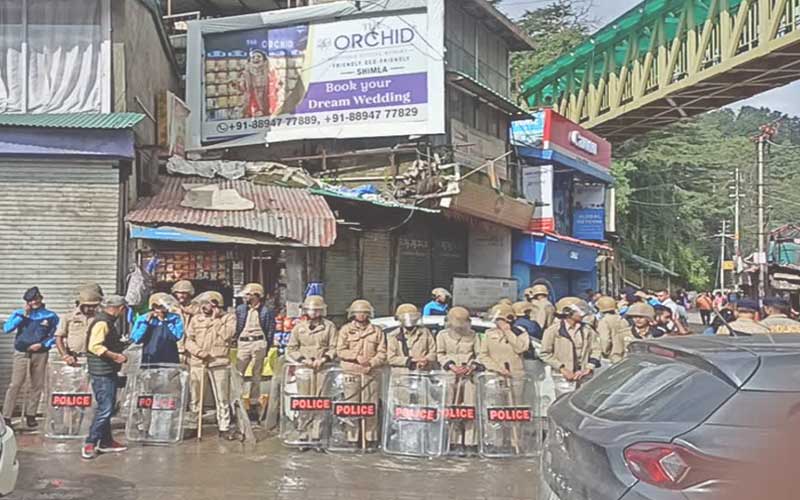 संजौली मस्जिद विवाद / हिंदूवादी संगठनों का प्रदर्शन आज , क्षेत्र में लगी धारा 163