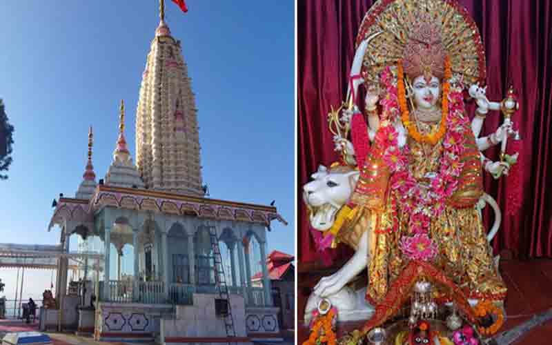 अवाहदेवी मंदिर : हवा के नाम से पड़ा नाम, खेतों में हल टकराने से 2 जिलों के बीच स्थापित हुई माता