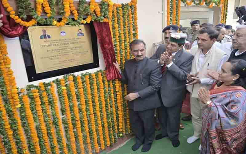 शिमला में आईजीएमसी में टर्सरी कैंसर केयर सेंटर का उद्घाटन