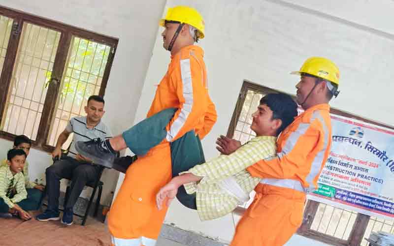 सुरक्षित निर्माण अभ्यास के तहत मलगांव व् ददाहु में कार्यक्रम