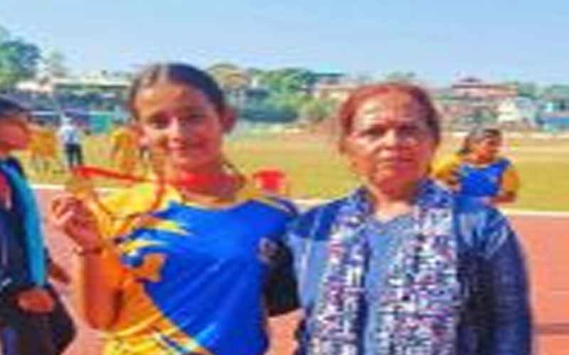 जमटा की वर्षा ठाकुर का राष्ट्रीय खेलकूद में चयन, डिस्कस थ्रो में गोल्ड मेडल जीता