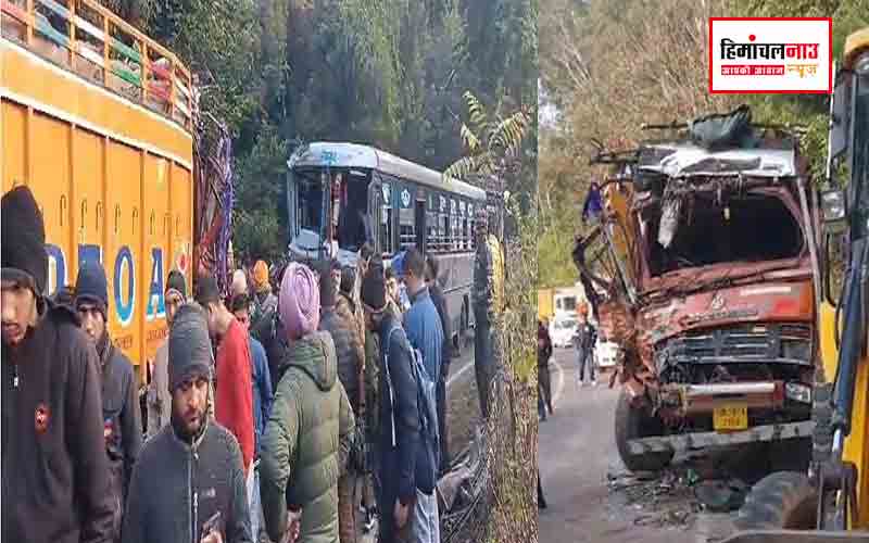ACCIDENT / नाहन-कालाआंब मार्ग पर सड़क हादसा, बस और ट्रक में जबरदस्त टक्कर