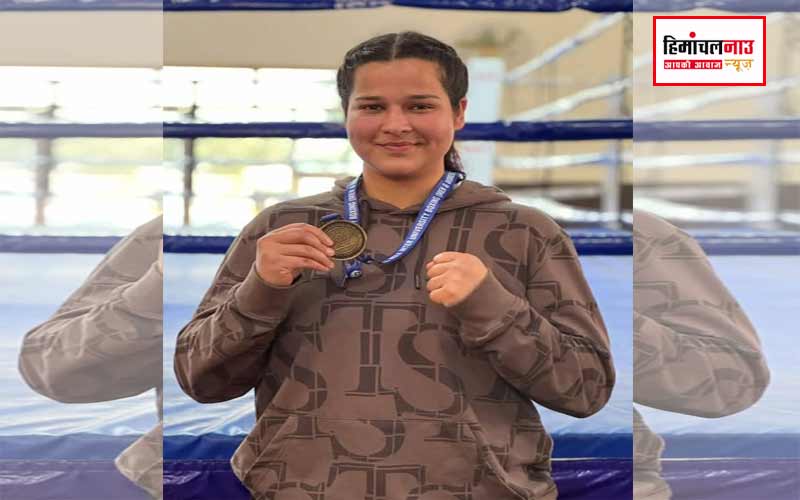 बॉक्सिंग में स्वर्ण पदक जीतकर वंशिका गोस्वामी ने बढ़ाया हिमाचल का मान