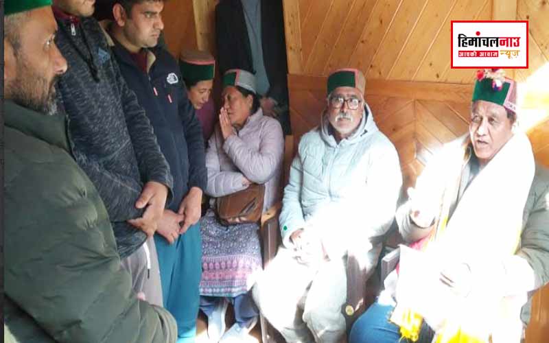 राजस्व मंत्री ने निगुलसरी ग्राम पंचायत के लोगों की समस्याओं को सुना , मांगों के निपटान के लिए अधिकारियों को दिए निर्देश