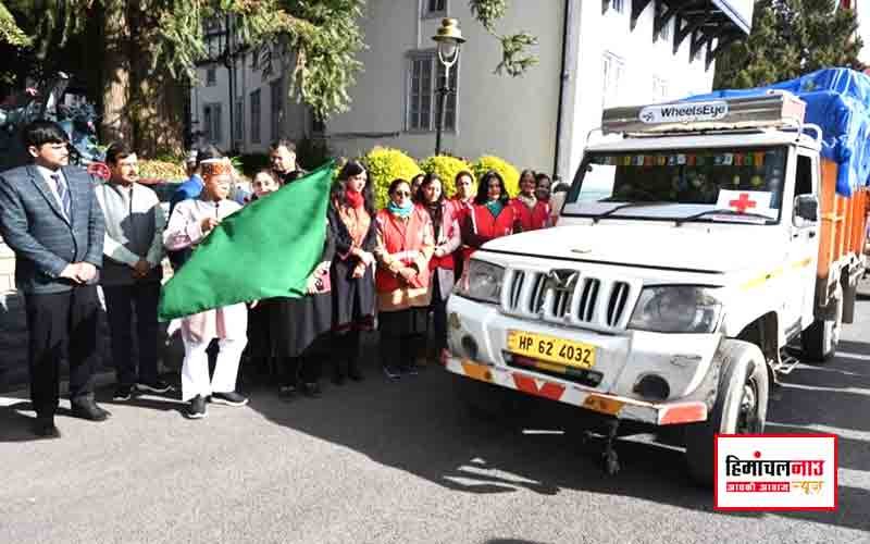 राज्यपाल ने तांदी अग्निकांड और शीतकालीन राहत के लिए वाहन किए रवाना