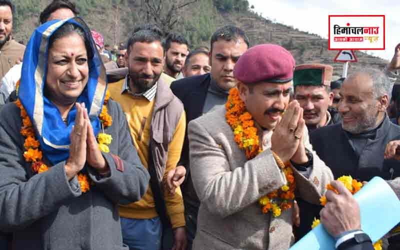 लोक निर्माण व शहरी विकास मंत्री ने किया मैड़ा-चखोतर सड़क का निरीक्षण