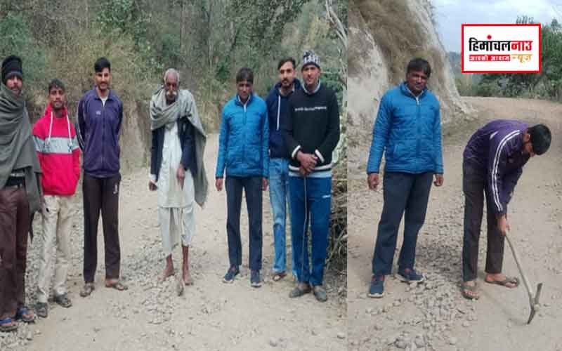 सलानी से बांकेवाडा सड़क का निर्माण कार्य शुरू, 54 लाख रुपये से होगी पक्की