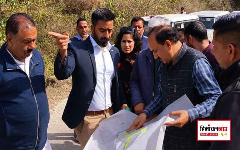 उपायुक्त ने गौवंश अभ्यारण्य के लिए चयनित भूमि का किया निरीक्षण