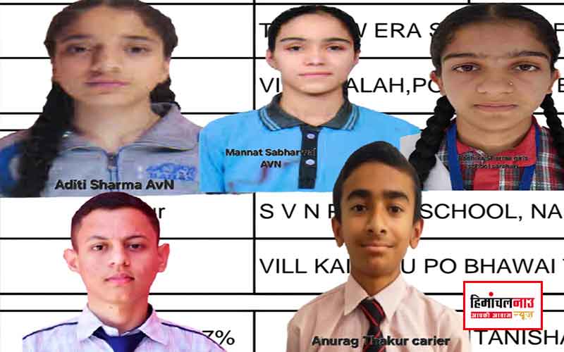 HP RESULT / सिरमौर के सितारों का मैट्रिक में शानदार प्रदर्शन