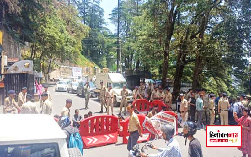 शिमला में दृष्टिबाधित बेरोजगारों का उग्र आंदोलन, सचिवालय के पास चक्का जाम कर सरकार के खिलाफ की नारेबाजी