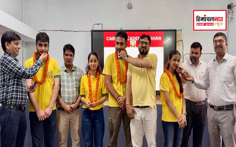 NEET 2025 Himachal Toppers / NEET 2025 परिणाम में करियर अकादमी के छात्रों ने चमकाया नाम, अभ्युदय बंसल प्रदेश के टॉप-5 में शामिल